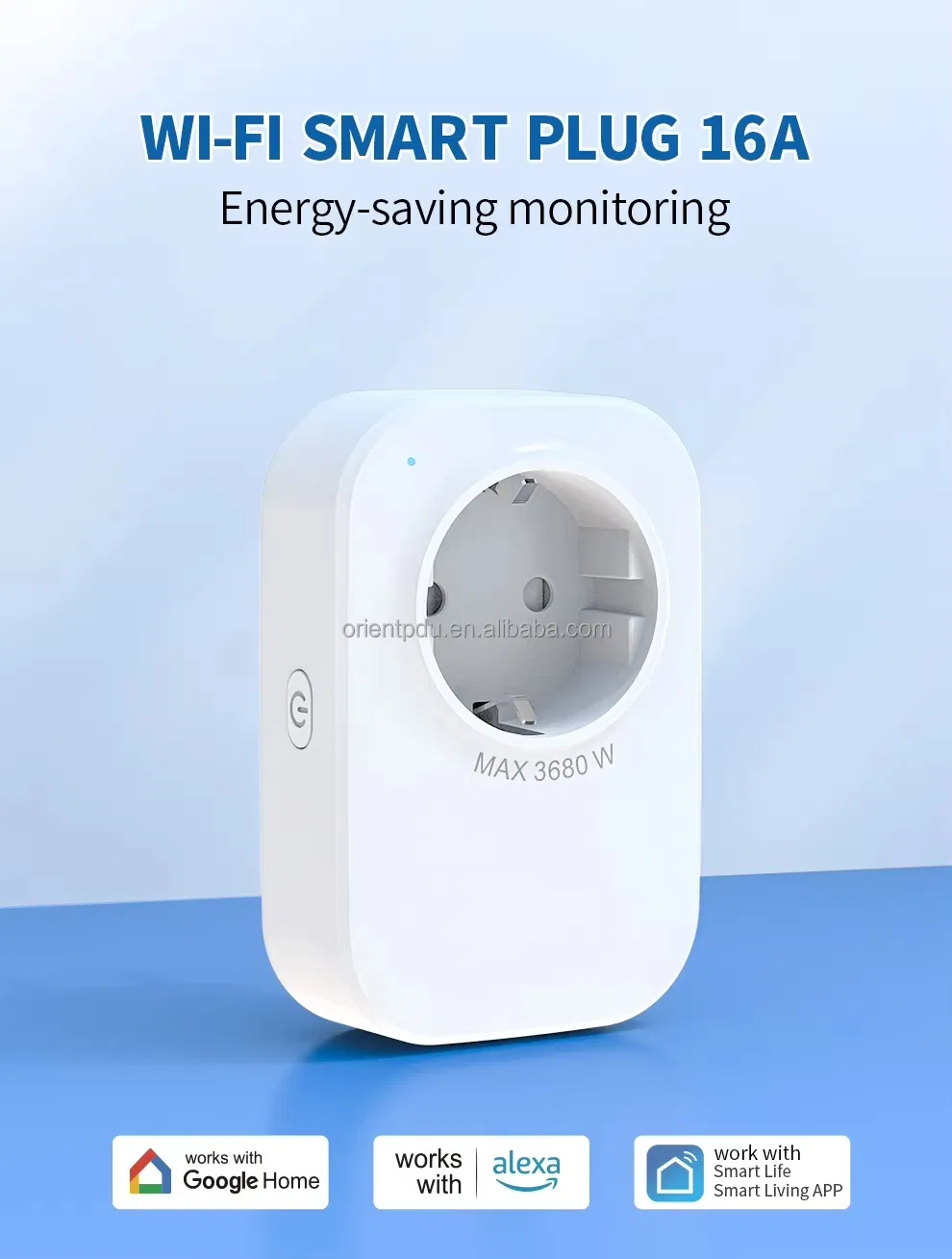 Ea6 EU Tuya Casa WiFi Tomada Inteligente Logotipo Personalizado Marca Soquete de Parede