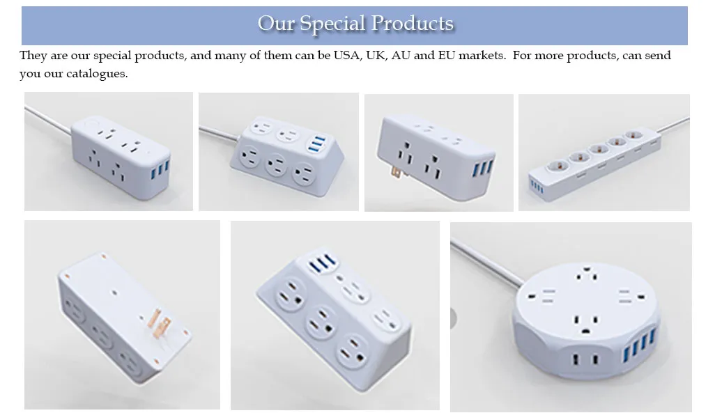 12 em uma régua de energia USB com proteção contra surtos