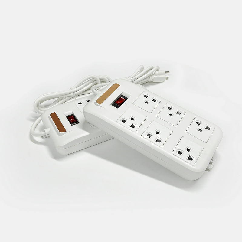 Protetor de Surto Americano 6 Tomada AC com Portas de Carregamento USB Extensão Personalizada de Filtro de Linha