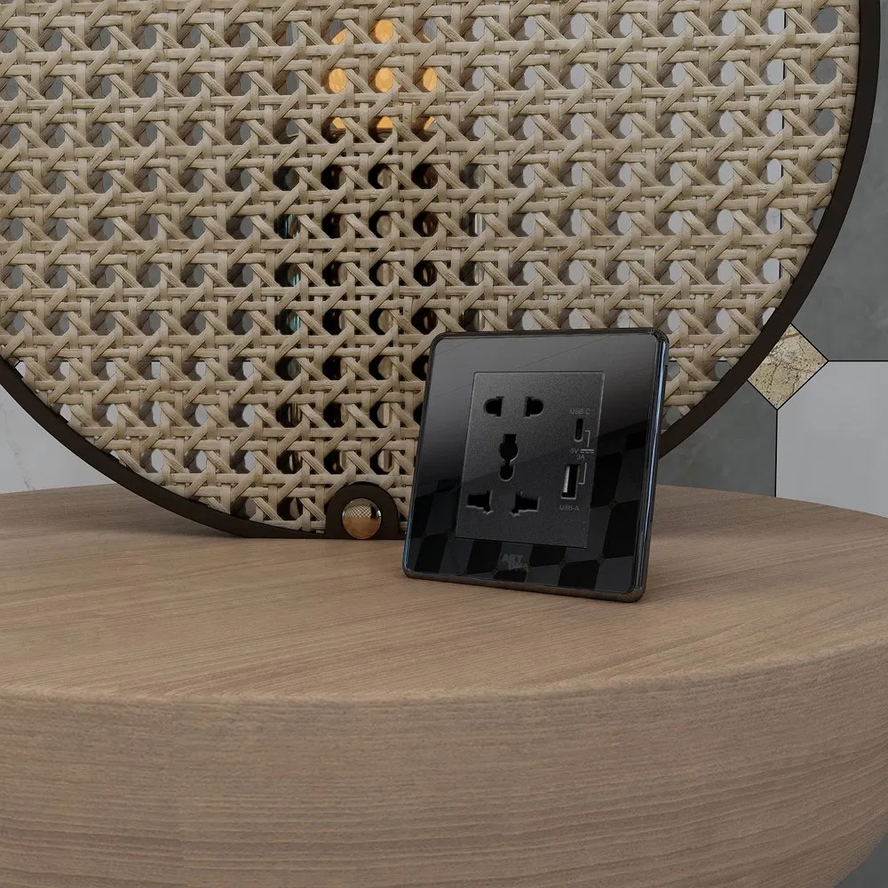 Tomada Universal com Portas USB para Acesso Fácil