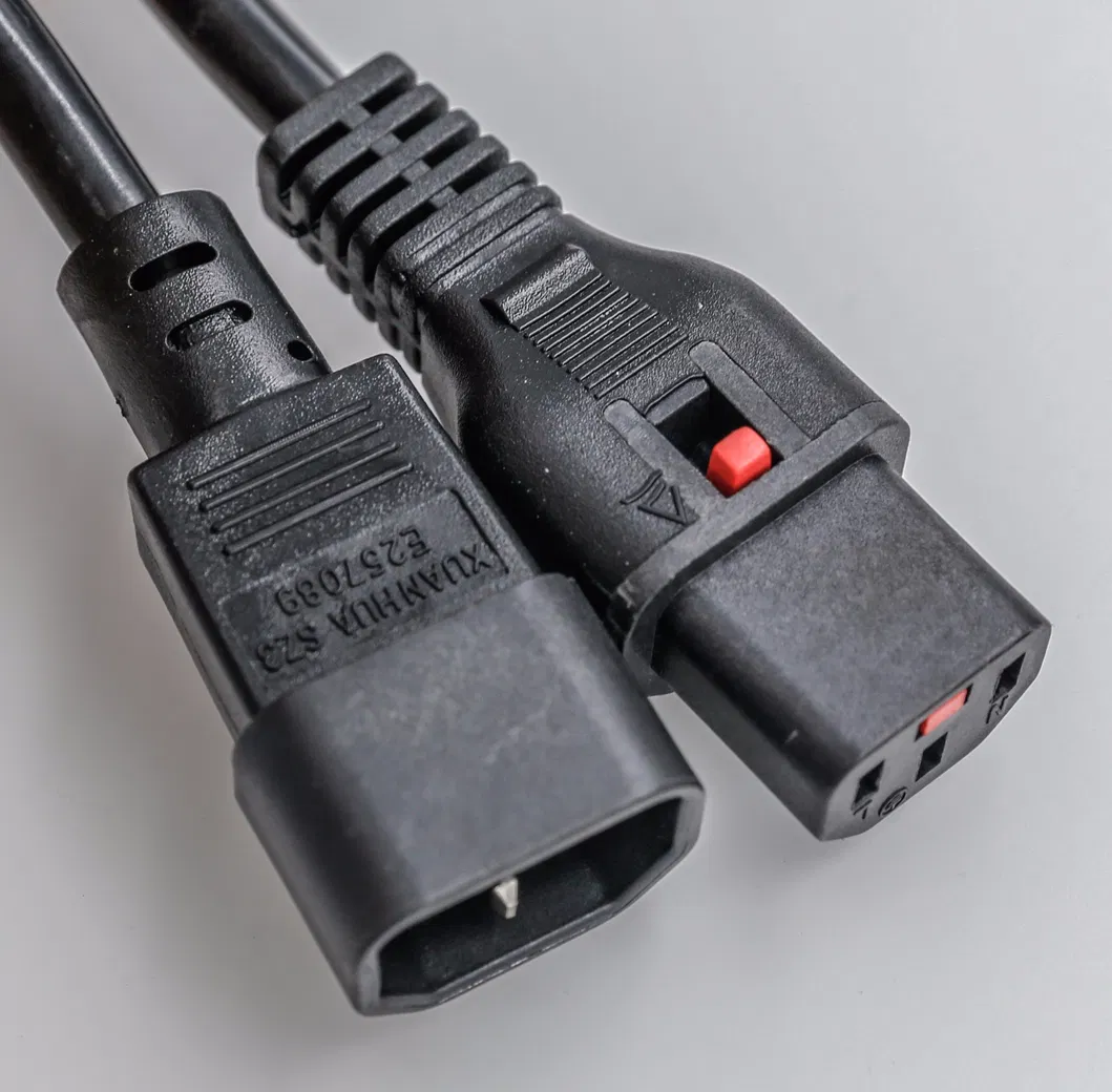 220V Aprovação VDE 3 Pinos IEC C19 C20 para C13 C14 Conector