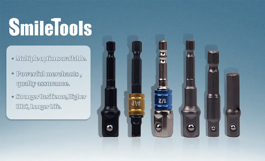Adaptador de Soquete de Múltiplos Tamanhos para Conjunto de Bits de Chave de Impacto