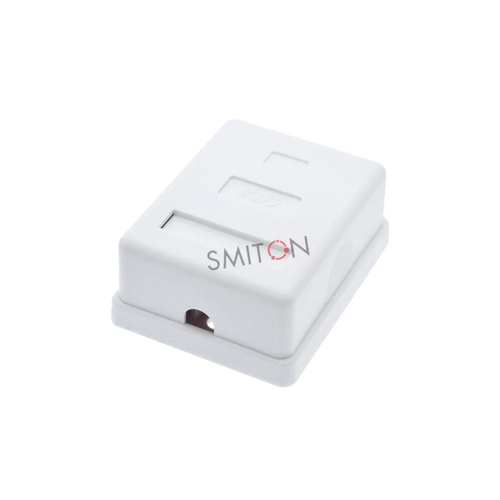 1port RJ45 UTP CAT6 Caixa de Junção de Rede de Porta Única para Montagem em Superfície na Parede