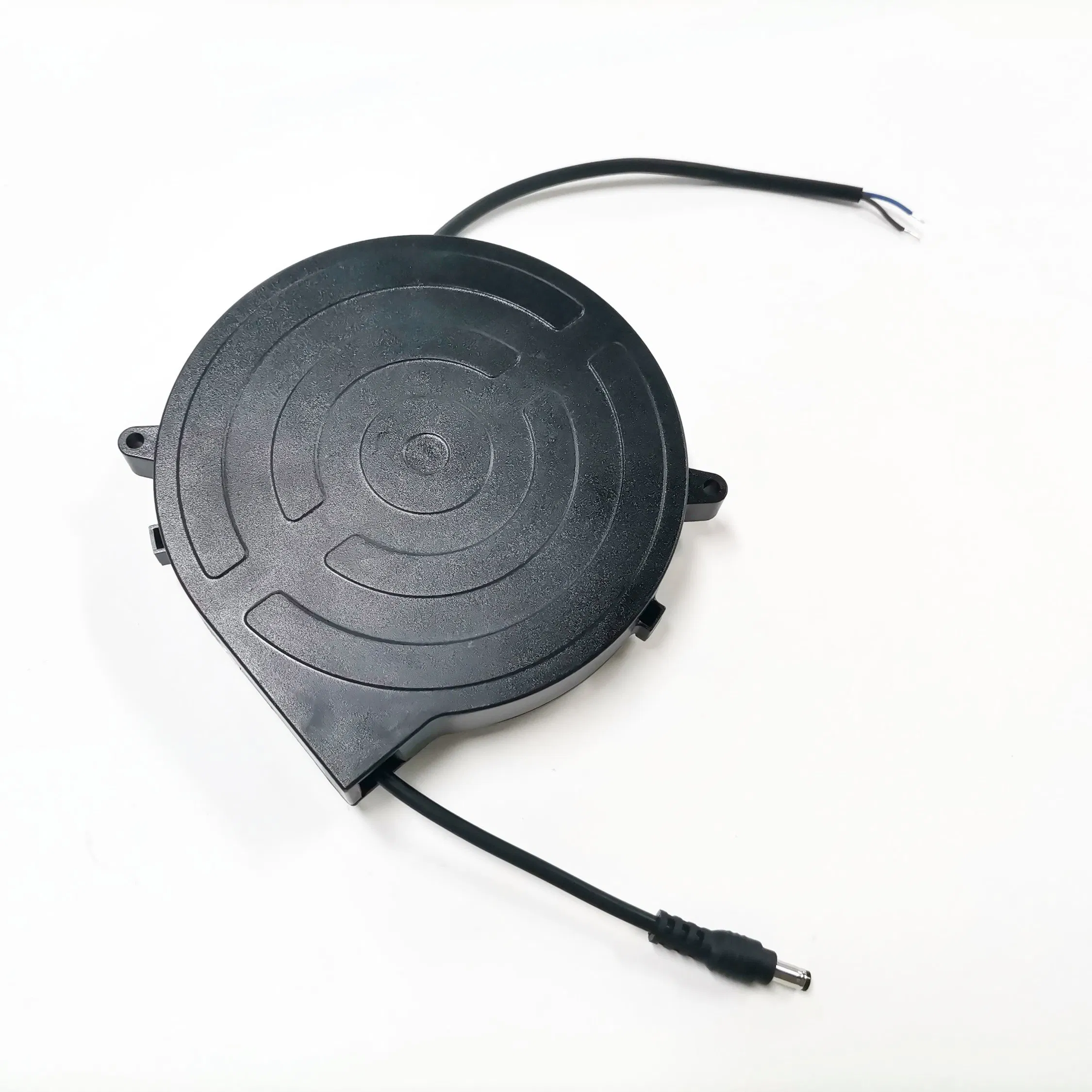 DC5525 Cabo de Alimentação 2X18AWG Cabo de Extensão Pequeno com Carretel Retrátil 2.5m Carretel de Cabo de Extensão com Mecanismo de Tambor