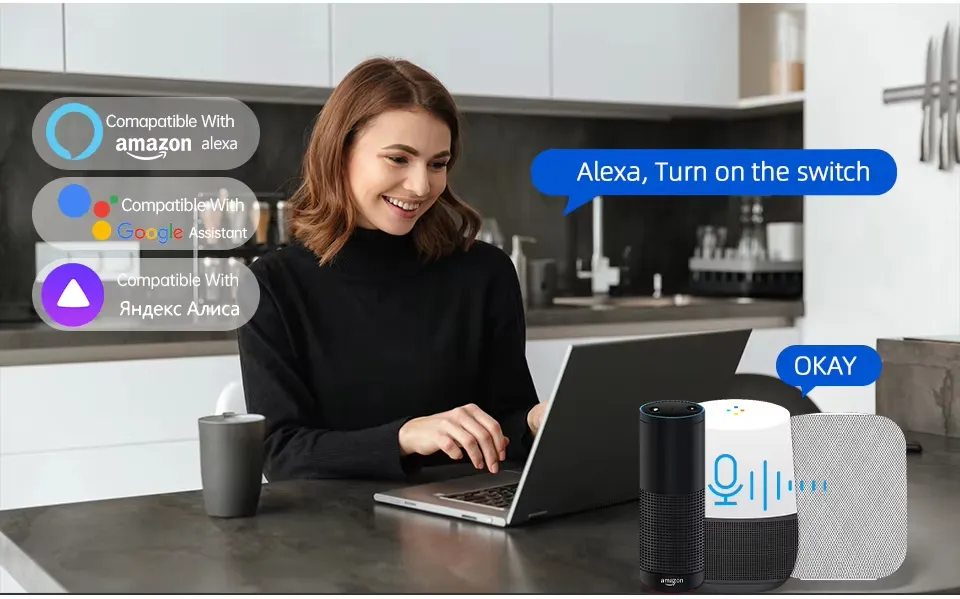Adaptador de Plugue Inteligente Tuya Índia África do Sul para Tomada Universal Inteligente com Monitor de Energia Alexa Google, 6 Modos de Temporização, Controle em Grupo