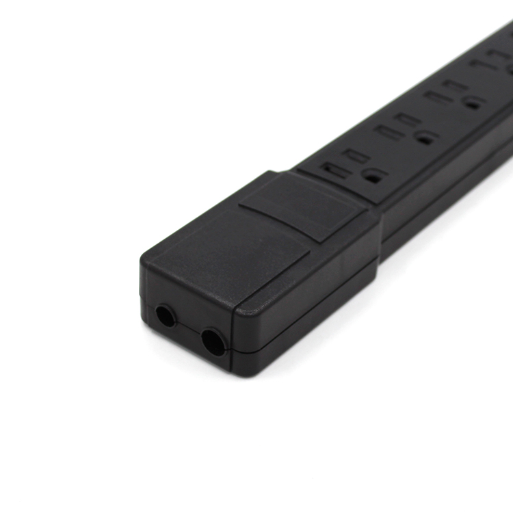 Bayu Novo Design Preto Us 4-Outlets Unidade de Energia com USB e Protetor contra Sobrecarga Protetor de Sobrecarga Botão para Móveis de Casa