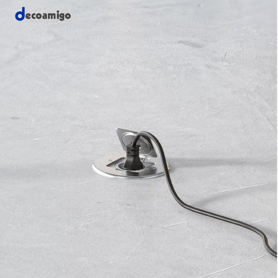 Dacoamigo impermeáveis IP44 tomadas eléctricas montadas no pavimento tomada universal