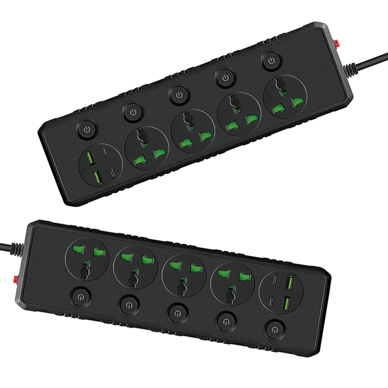 3000W Fitas de Energia Multi Plug de Alta Potência com 2 M Fio