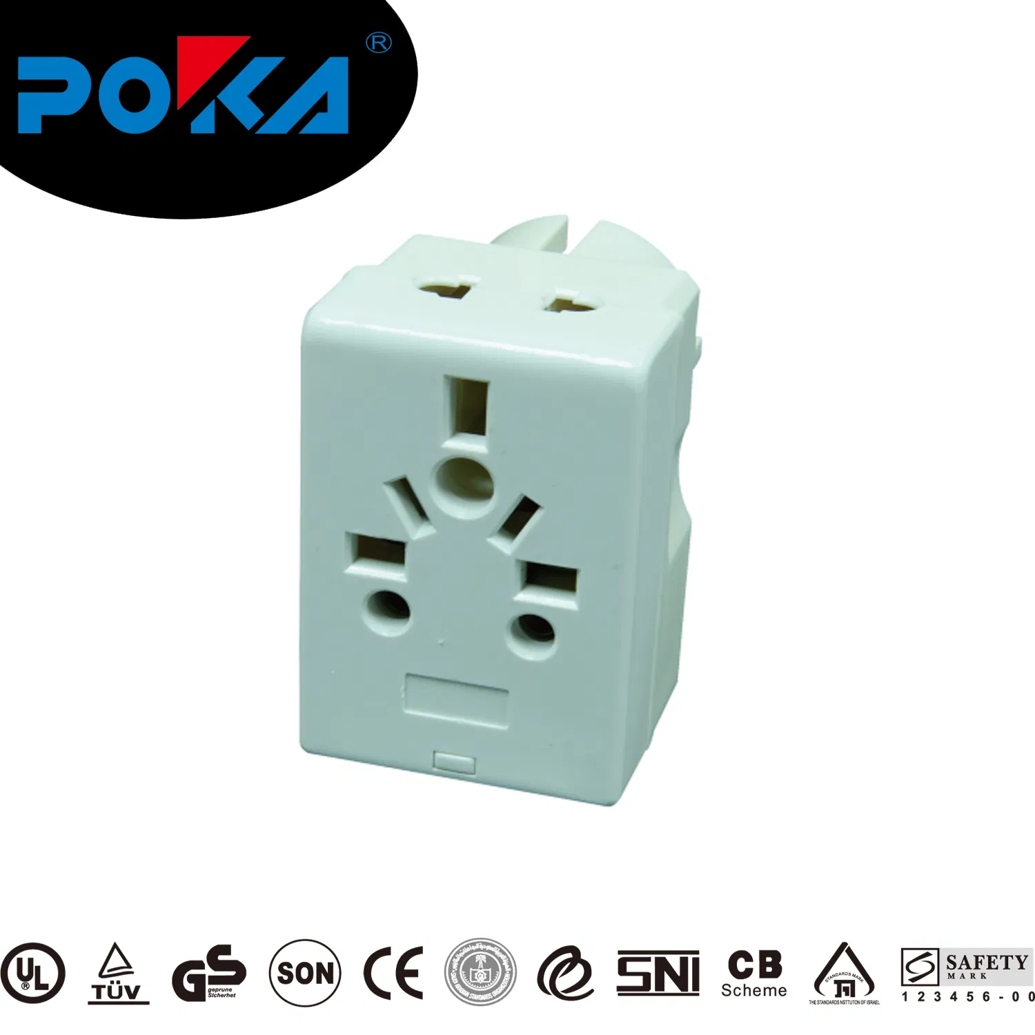 De Adaptador de Mudança de Pino Padrão Europeu para Múltipla Tomada