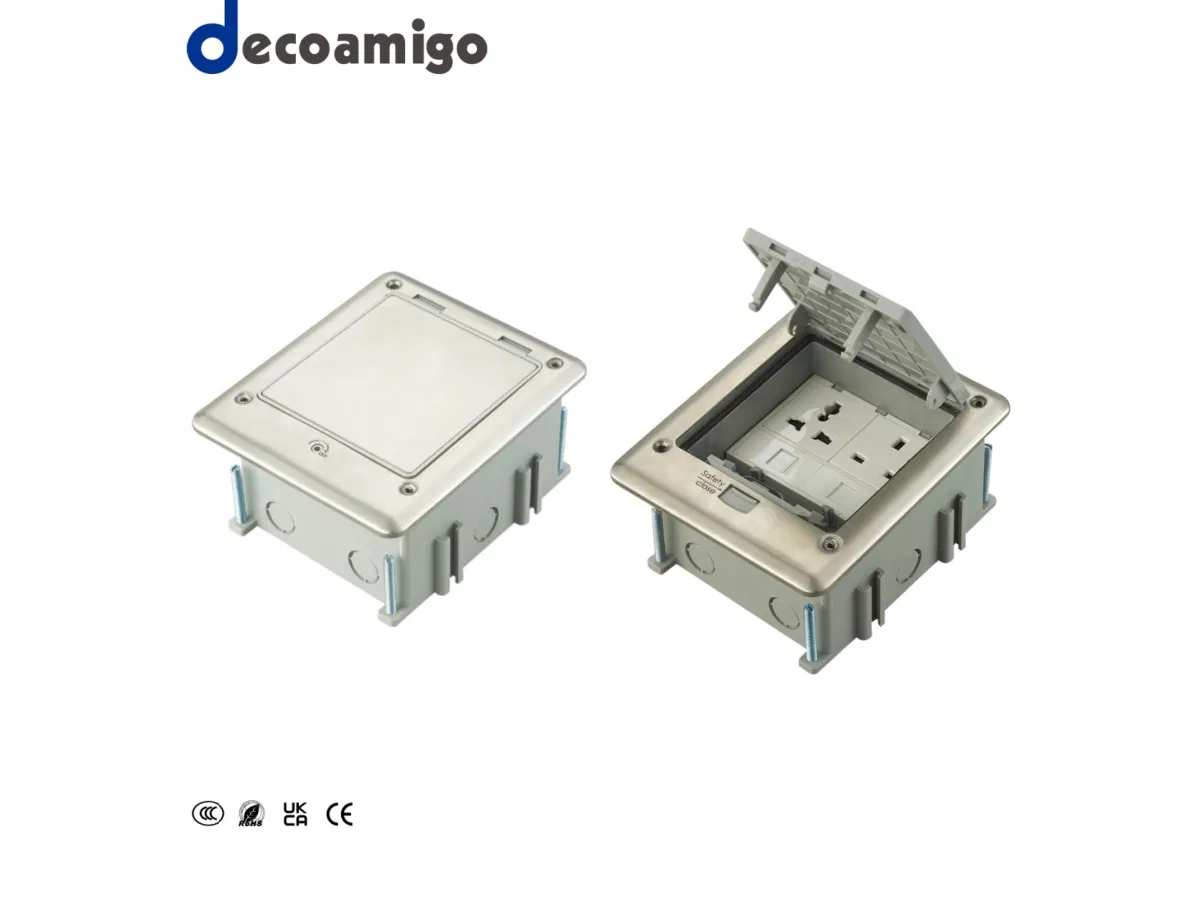 Receptáculos de tomada de piso elétrico à prova d'água do novo tipo Decoamigo