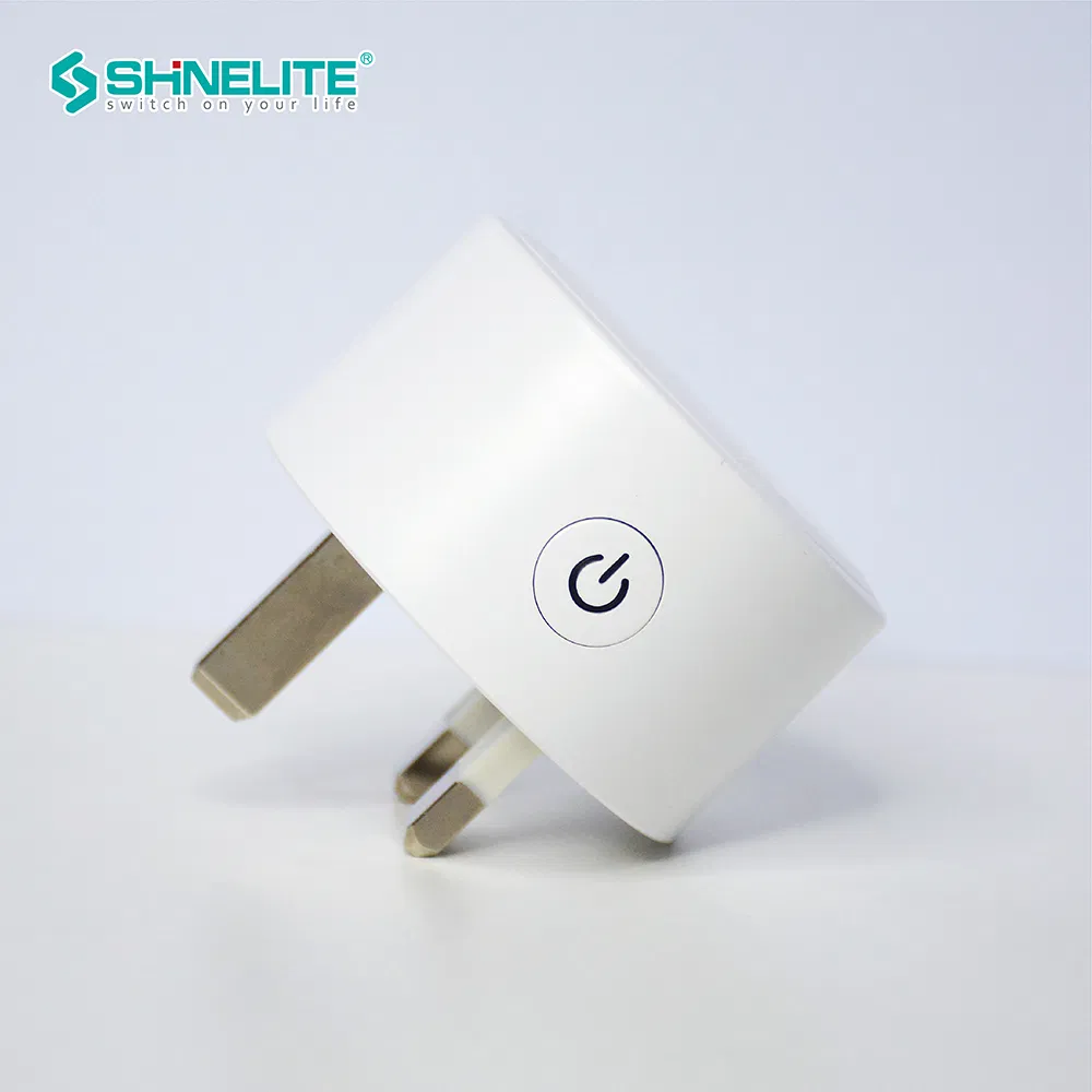 Plugue de Potência Inteligente WiFi de Plástico com Segurança Tipo UK