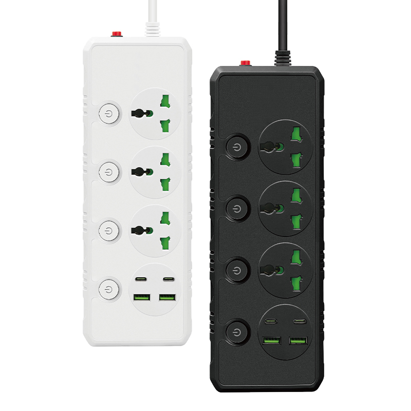 Preço Baixo Alta Potência Régua Universal 2 M Fio Proteção Contra Sobrecarga Régua de Energia