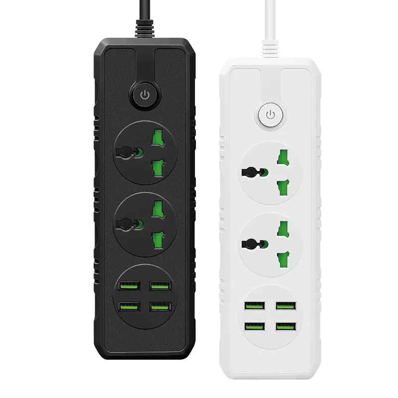 Preço Baixo Alta Potência Régua Universal 2 M Fio Proteção Contra Sobrecarga Régua de Energia