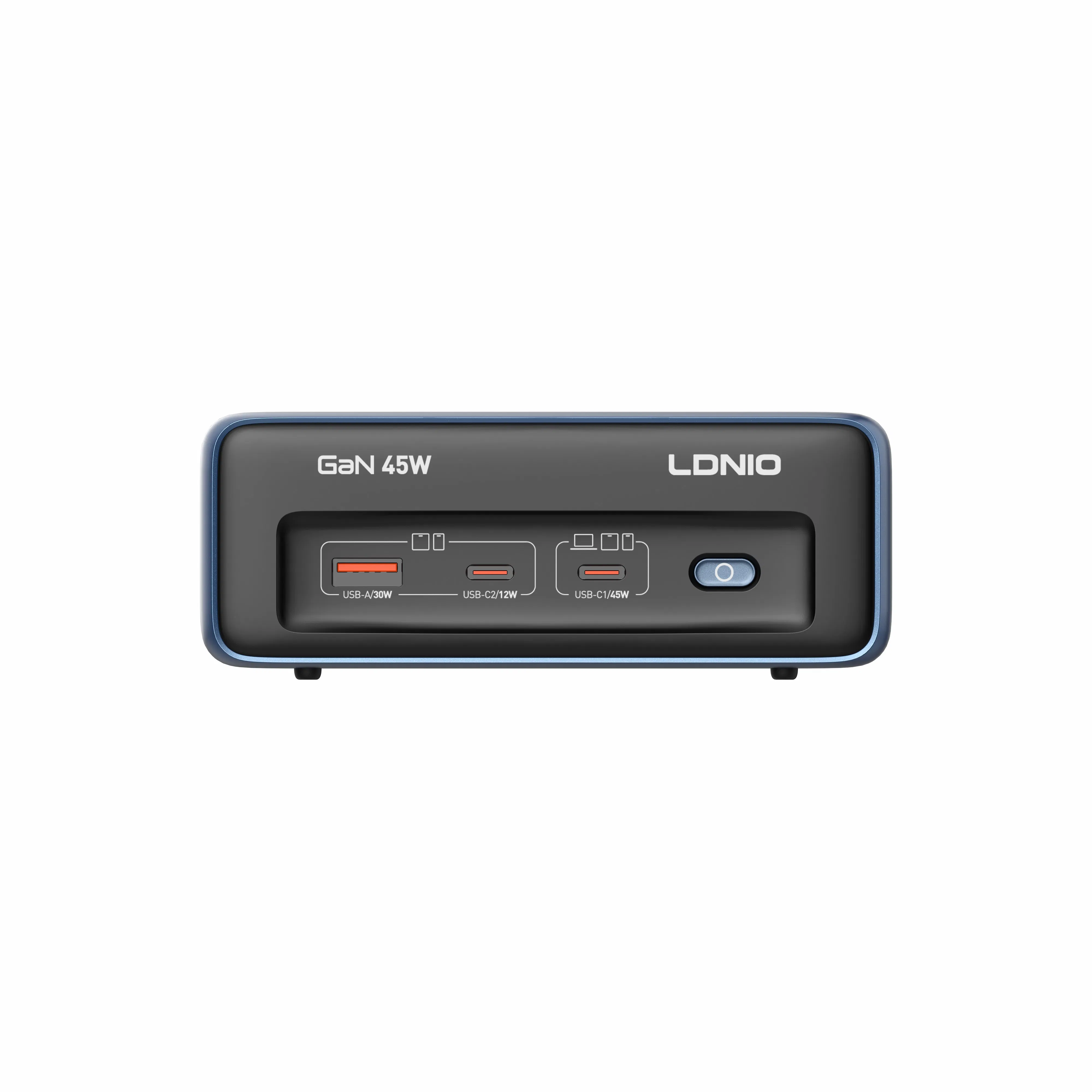 Ldnio Sk1 5-in-1 2500 Filtro de Linha de Alta Potência GaN com Portas USB Inteligentes