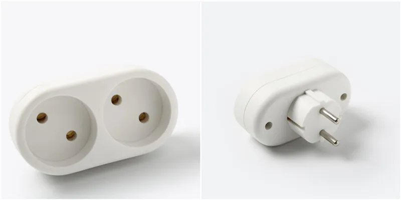 Adaptador de viagem multi tomada da UE com USB