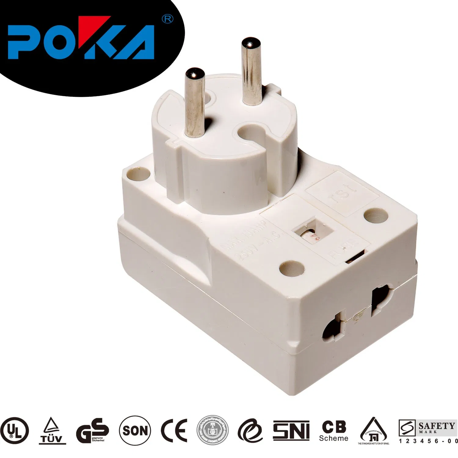 De Adaptador de Mudança de Pino Padrão Europeu para Múltipla Tomada