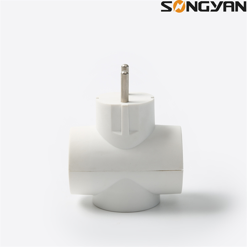 Adaptadores de tomada de potência em forma de T padrão europeu de múltipla conversão Songyan