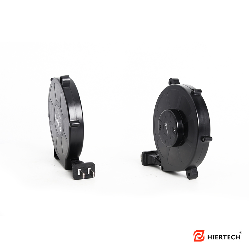 Carretel de extensão elétrica HIERTECH JP com cabo retrátil automático