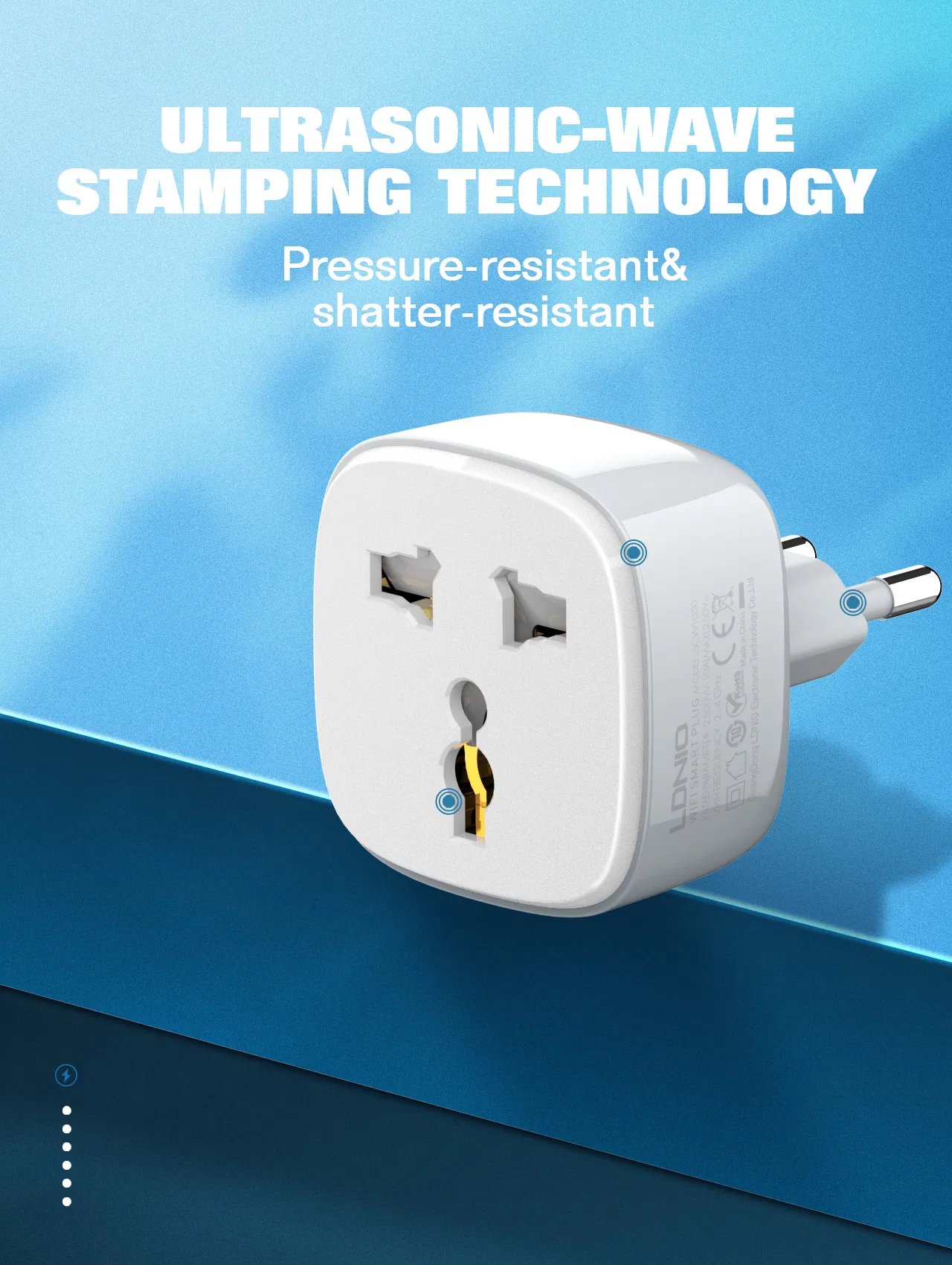 Ldnio Reino Unido UE Tuya Casa WiFi Tomada Elétrica Inteligente com Soquete Logotipo Personalizado Marca Tomada de Parede Alexa Google Plugue