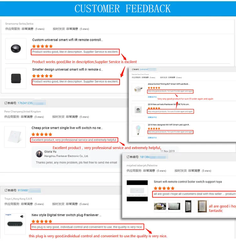 Avaliação dos clientes tomada inteligente