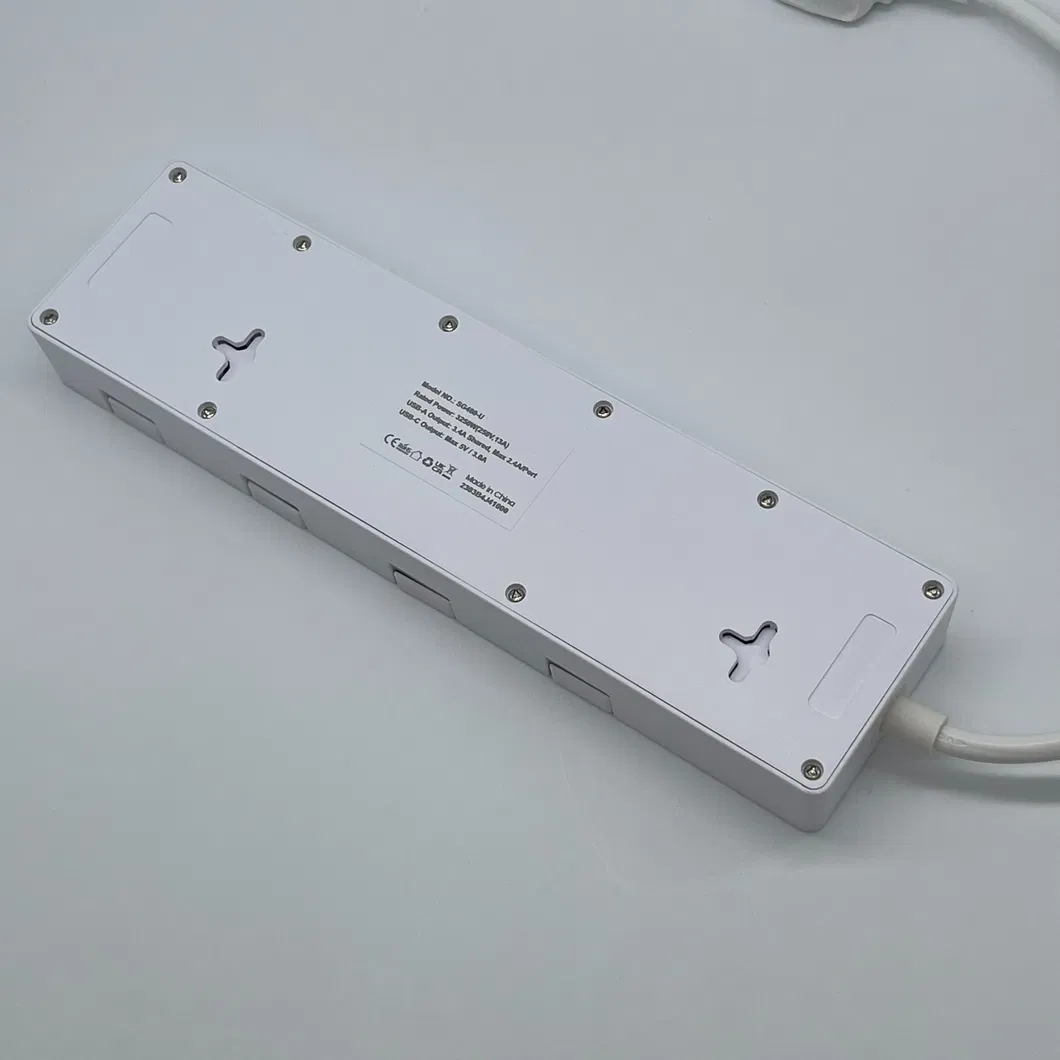 4 Protetor de Surto de Tomada BS, Extensão de Linha Única e Soquete USB