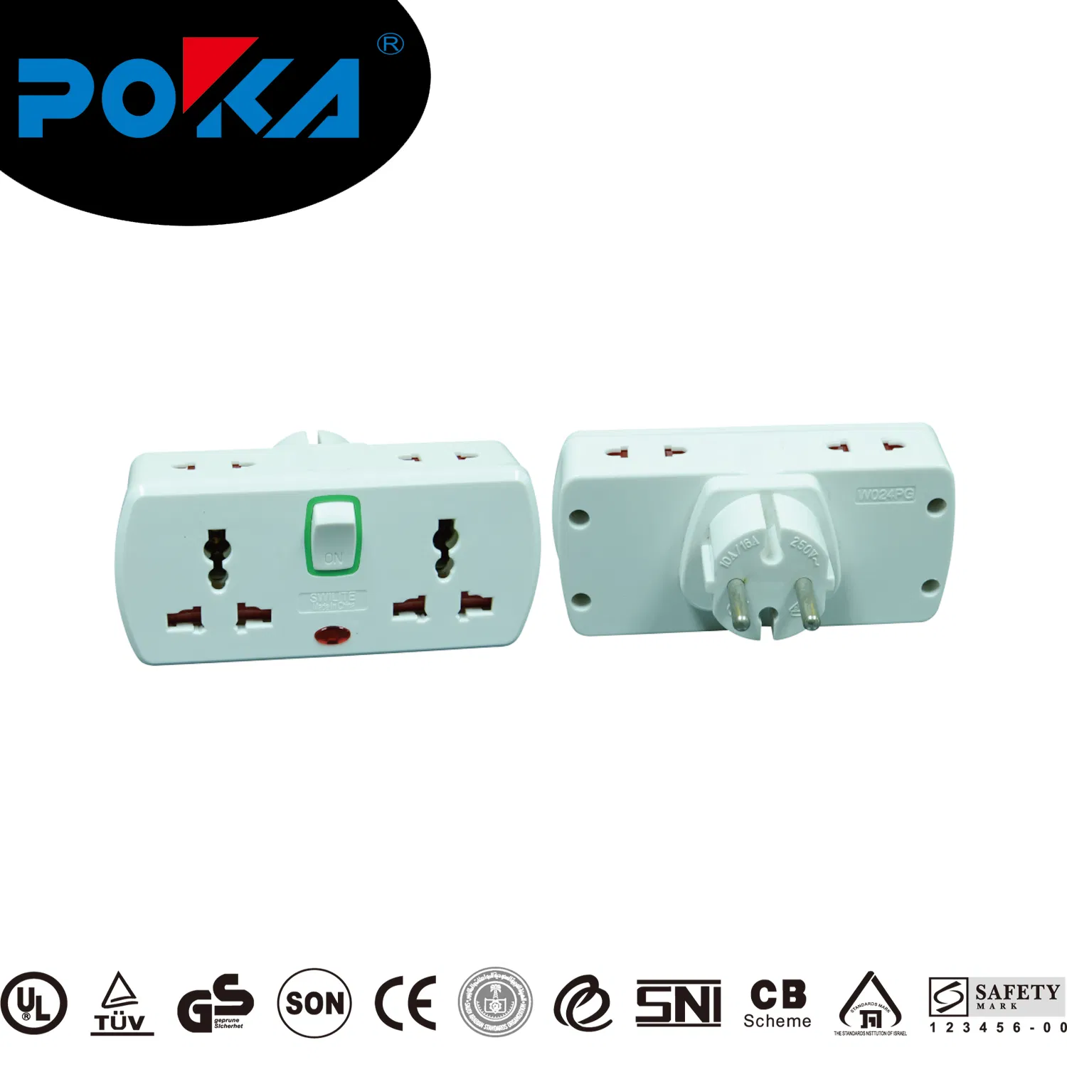 Adaptador de Tomada Multi Internacional com Interruptor