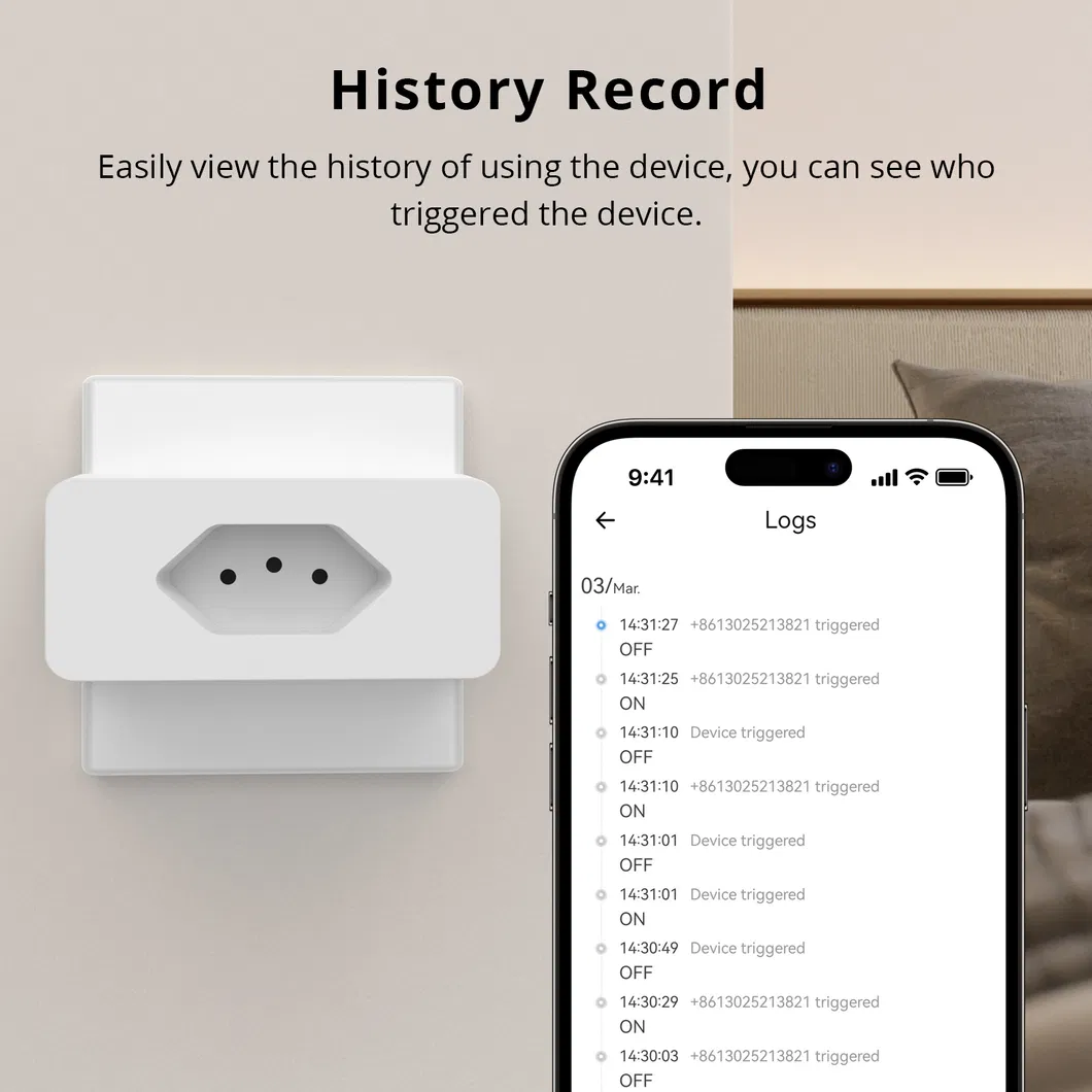 Plugue Inteligente Halolite Brasil com Controle de Medição de Energia pelo APP da Tuya ou Smart Life e Controle por Voz Google Amazon Alexa