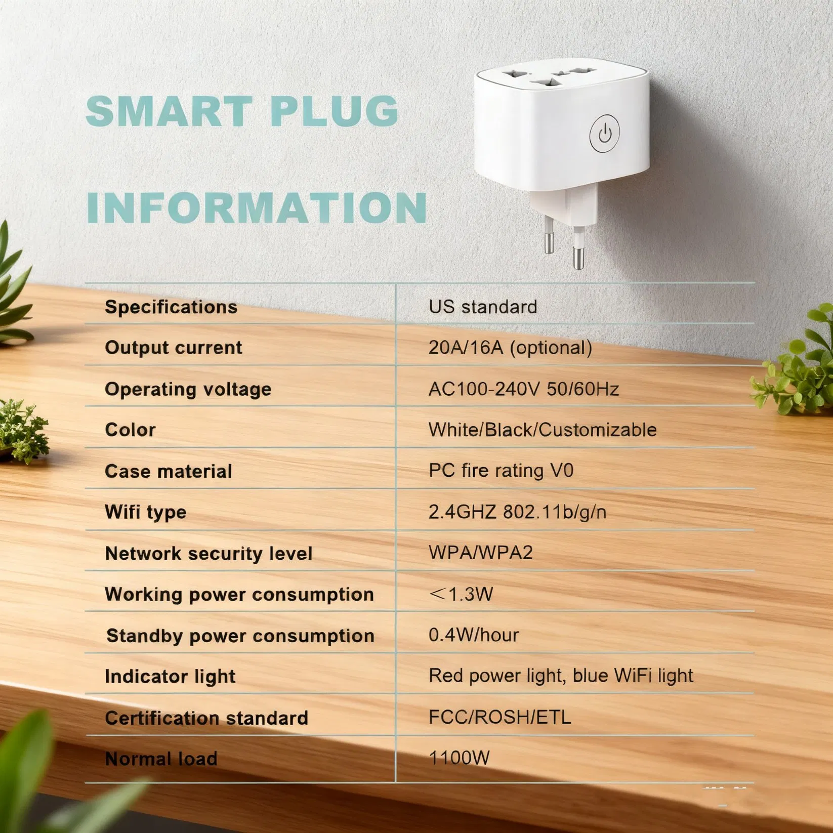 Tomada Inteligente WiFi Zigbee da UE com Monitoramento de Energia, Apresentando Design Invertido, Uso em Toda a Casa