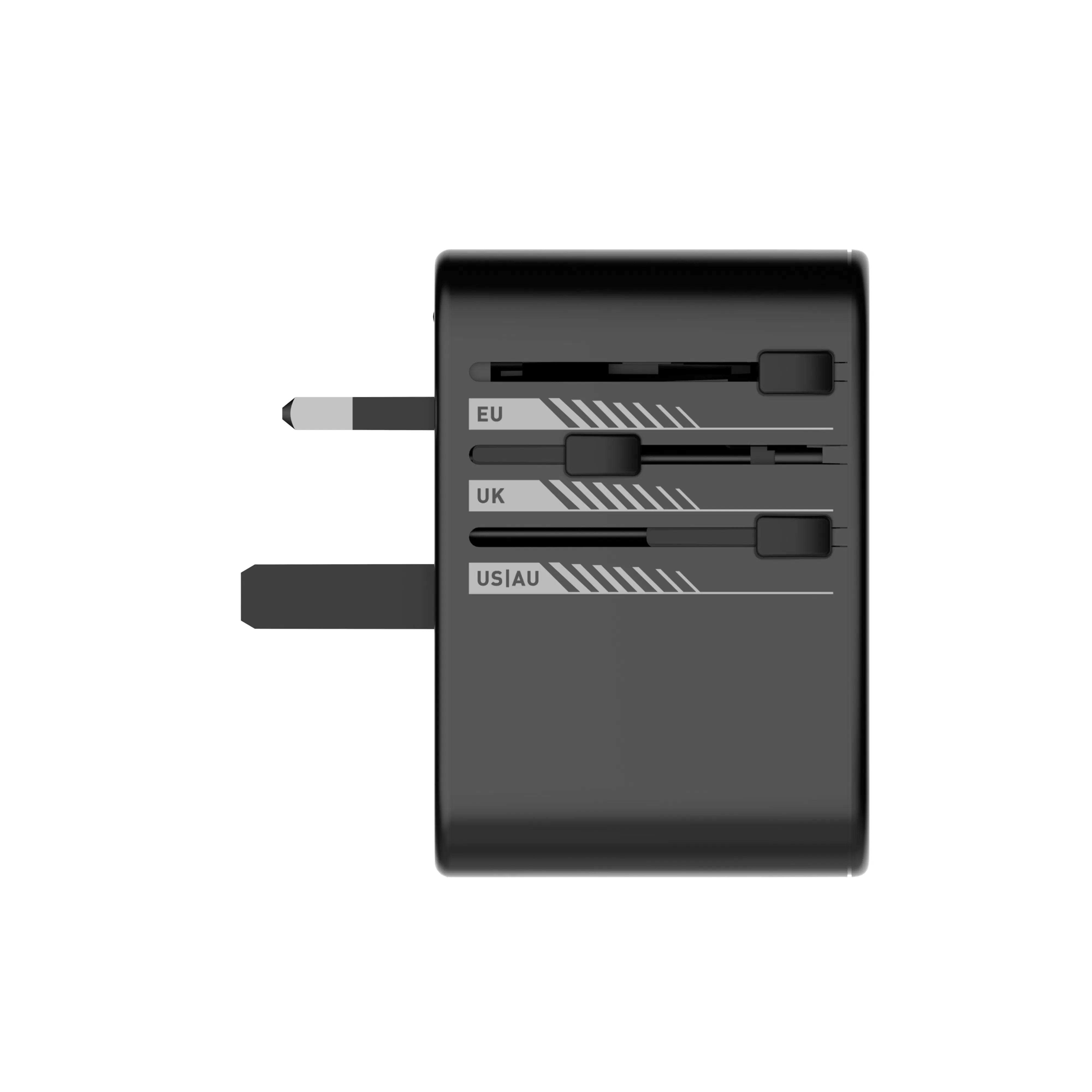 Ldnio Z8 Adaptador Universal GaN 45W Conversor de Tomada Multi País com Carregamento Inteligente Us/EU/UK/Au