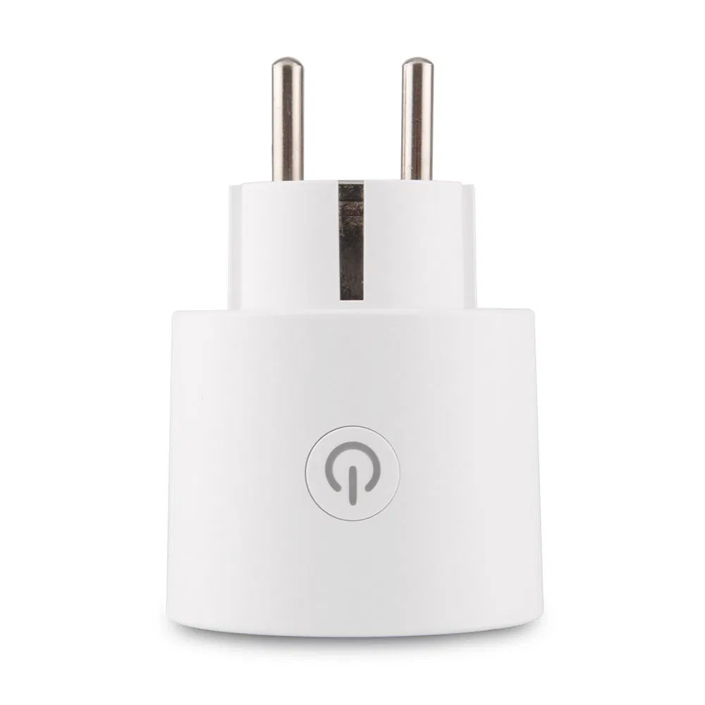 Tipo da UE 16A Tomada Inteligente WiFi Tuya com Controle de Voz Monitor de Potência Consumo de Energia