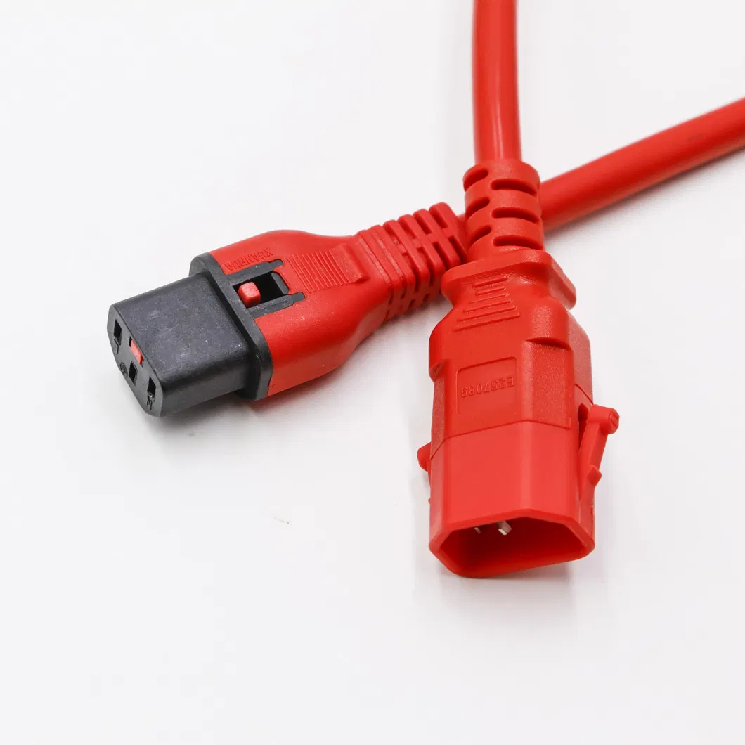 Conector IEC Reprogramável com Fechadura C13 C14 C15 C19 C20 C21