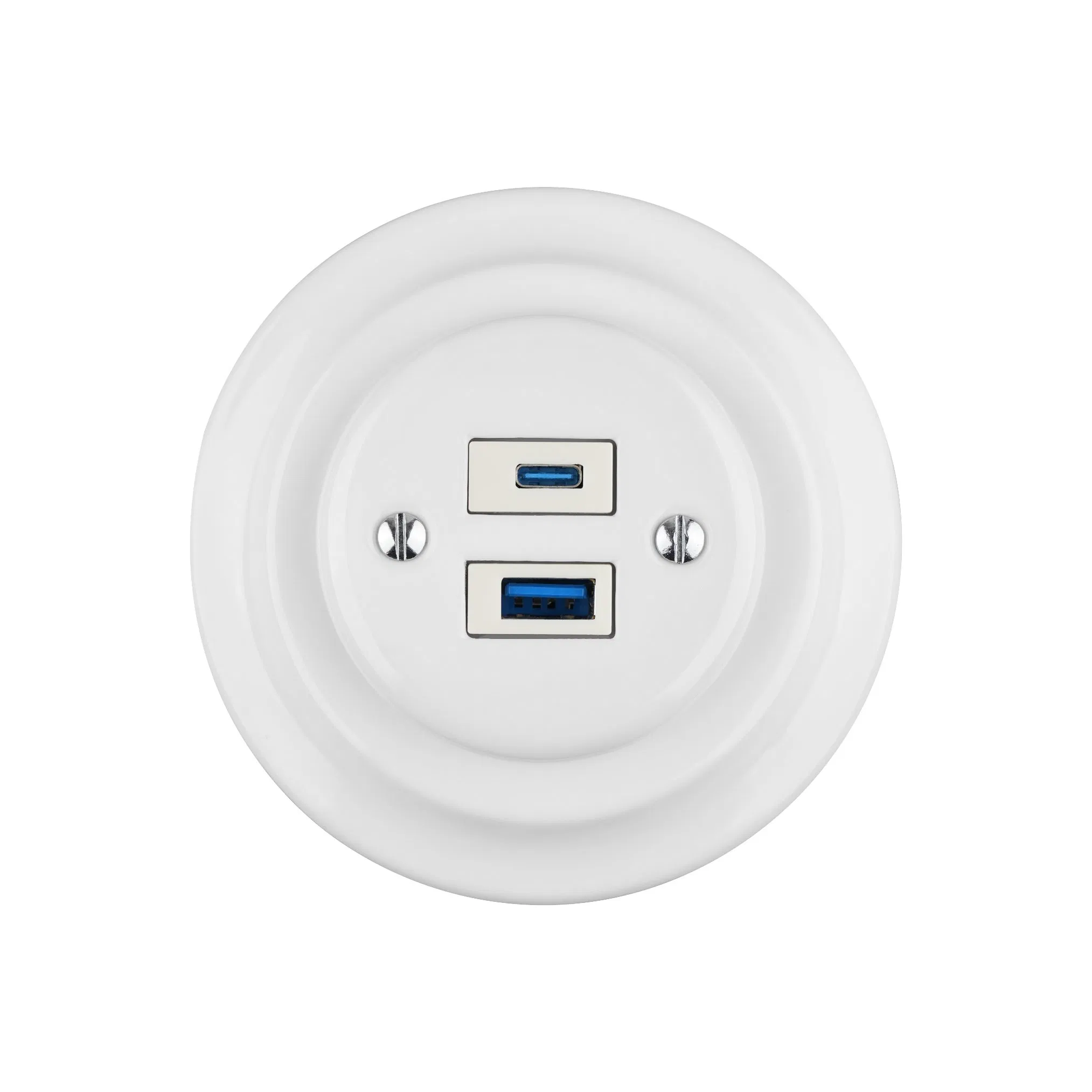 Tomada de Carregamento USB a&C do Reino Unido 5V 4A Montada na Parede Flush