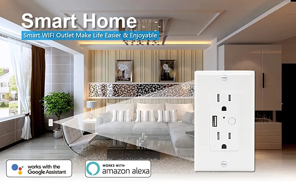 Melhor Vendedor da Amazon Tomada Inteligente Sem Fio WiFi em Tomada 240V com USB
