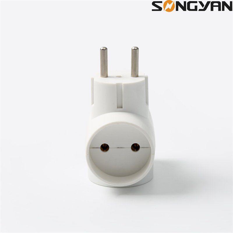 Adaptadores de tomada de potência em forma de T padrão europeu de múltipla conversão Songyan