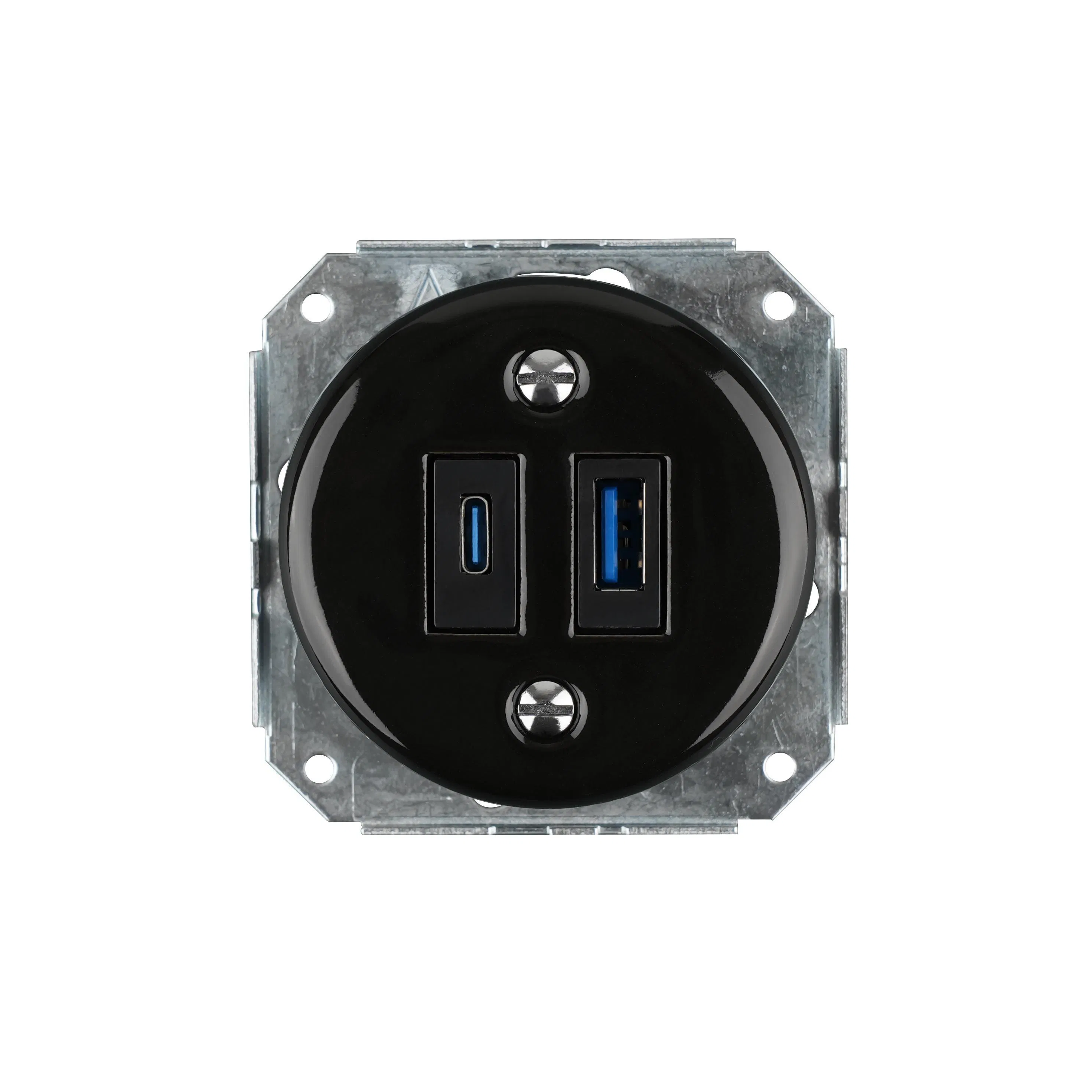 Tomada de Carregamento USB a&C do Reino Unido 5V 4A Montada na Parede Flush
