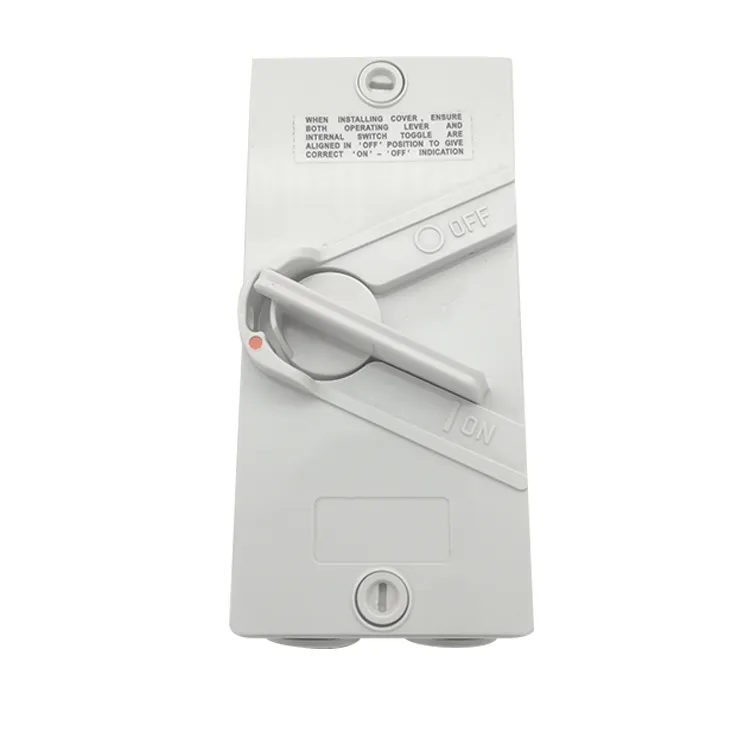 Interruptor Isolador à Prova de Tempo Aprovado pela SAA 3 Interruptor Protegido contra o Tempo de Fase IP65 À Prova d'Água 3 Polos Ukf 440VAC 63A