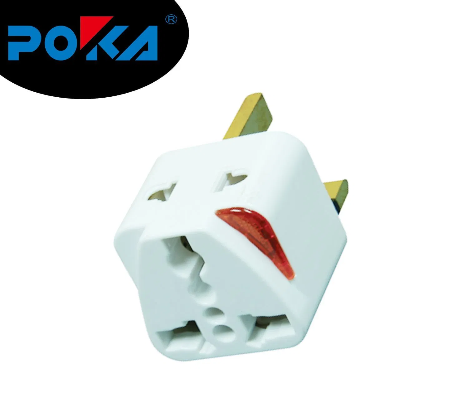 Adaptador de Plugue Multi Socket do Reino Unido para Viagens Pequeno
