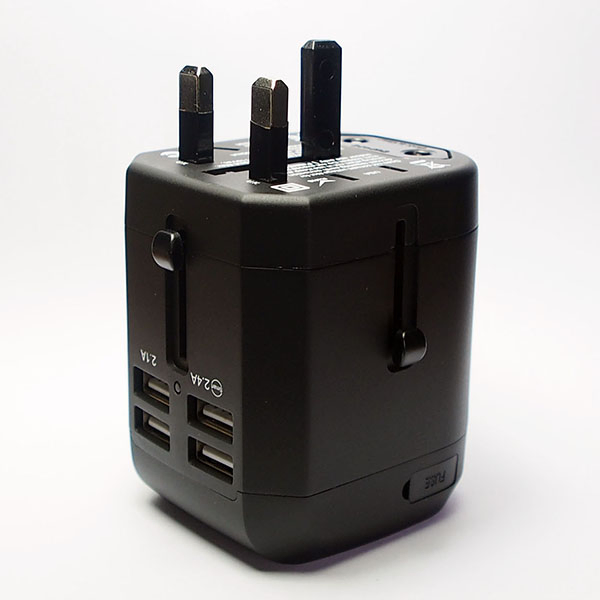 Adaptador de Viagem Universal Multi UK com 4*USB Portas de Carregamento
