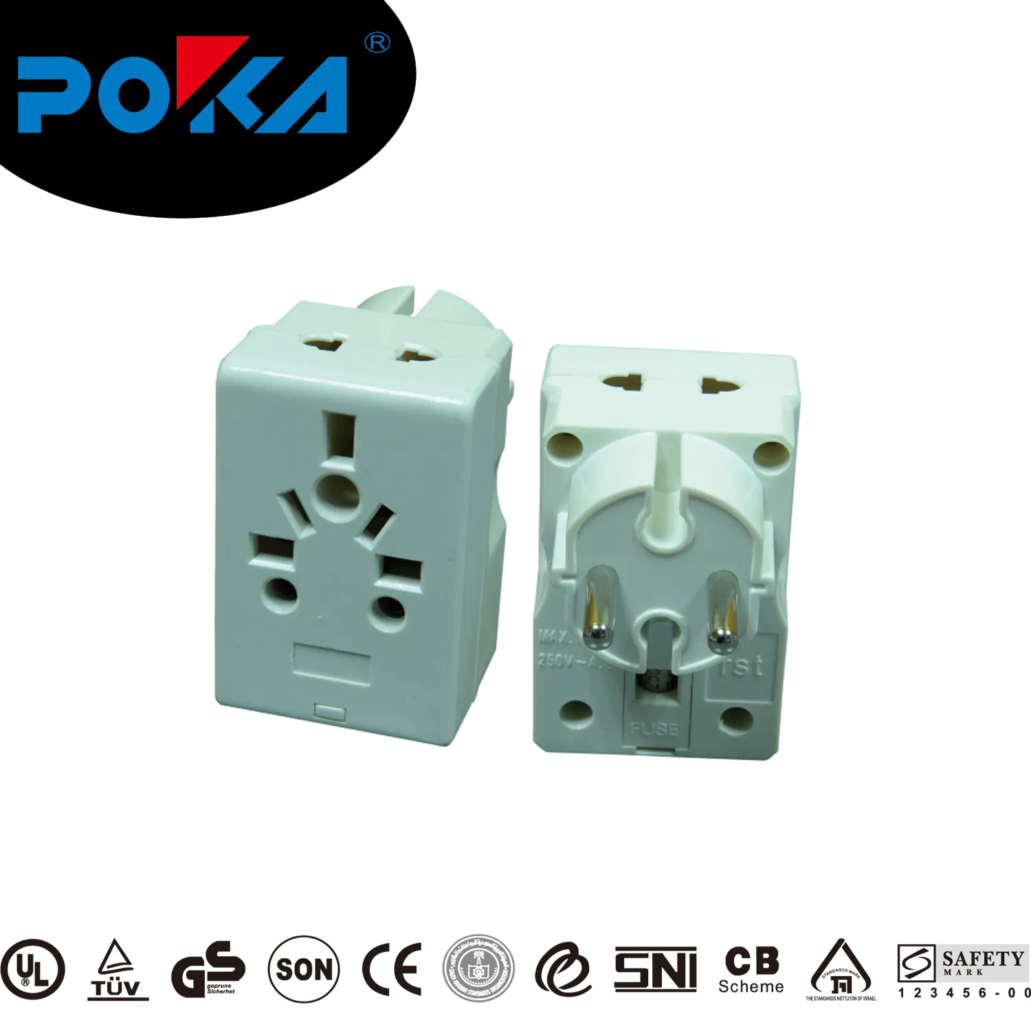 De Adaptador de Mudança de Pino Padrão Europeu para Múltipla Tomada