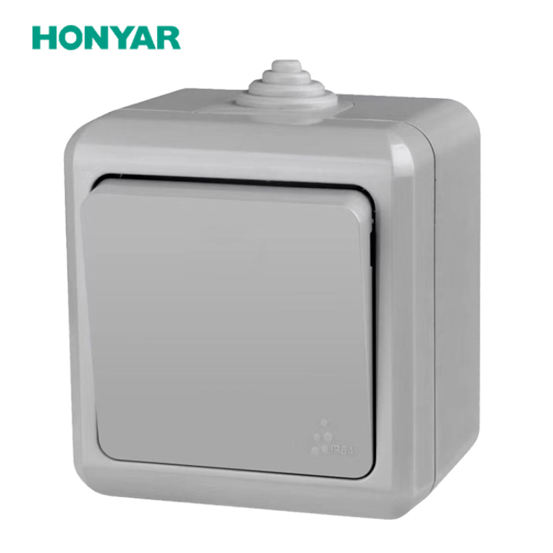 Interruptor e Tomada Externa Honyar Elétrico IP54 Classificado à Prova de Intempéries e à Prova d'Água 10A 16A