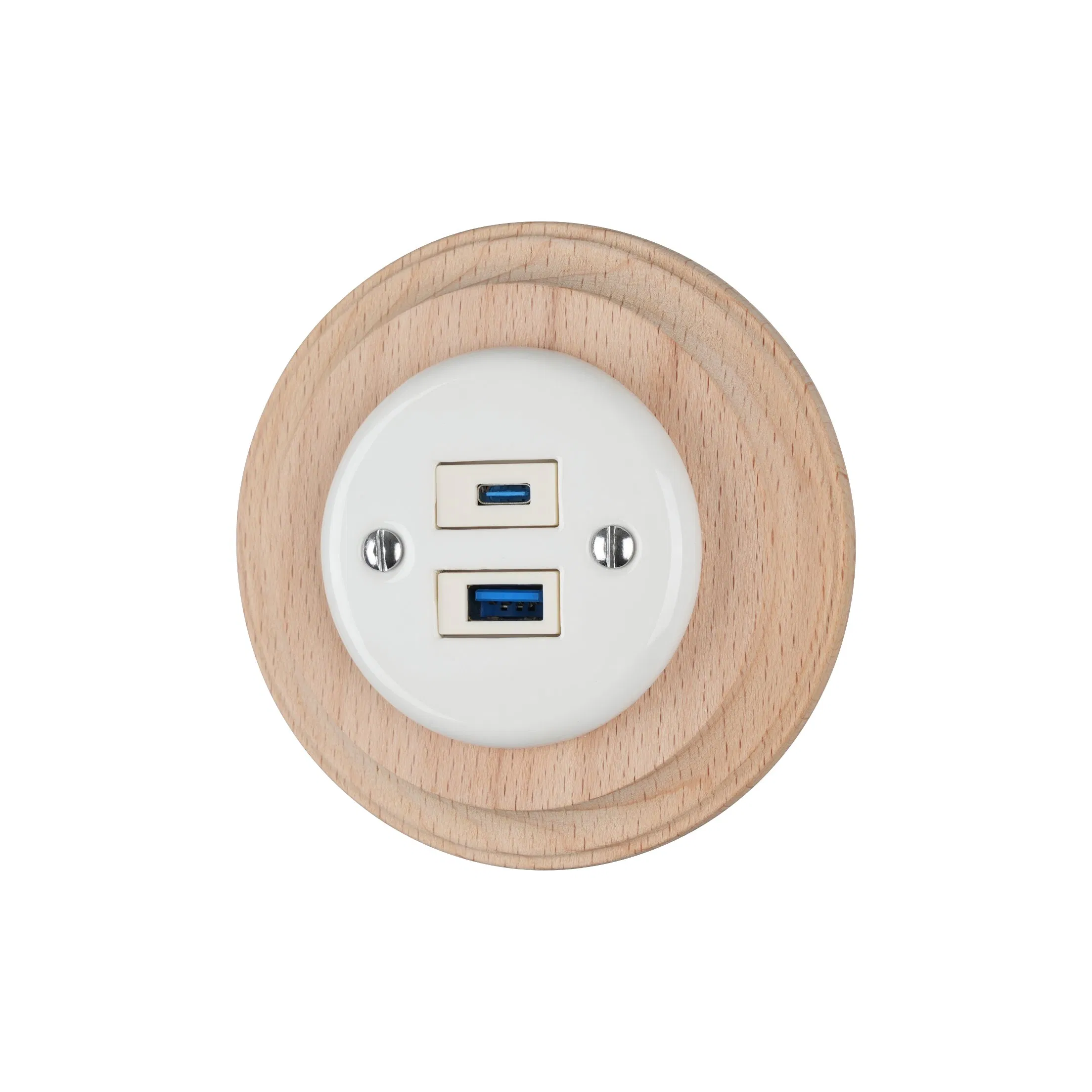Tomada de Carregamento USB a&C do Reino Unido 5V 4A Montada na Parede Flush