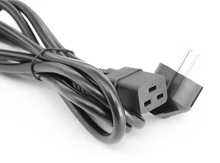 Padrão VDE 3 Núcleos 0.75mm2 1mm2 1.5mm2 Cabo de Alimentação Euro Europeu para Conector IEC 19
