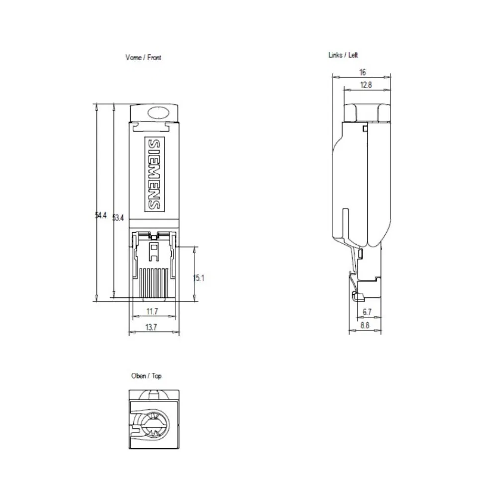 6gk1901-1bb10-2ae0 Ethernet Industrial Fastconnect RJ45 Plug Novo Original