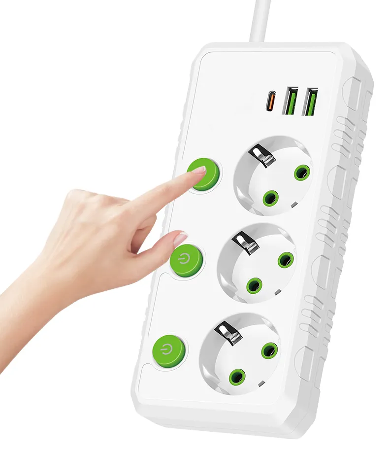 2500W Fita de Potência Alta da UE 2 M Fio Interruptor Independente de Fita de Potência