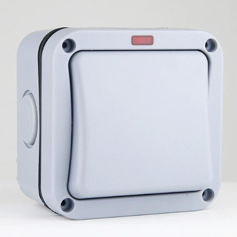 Wp12 20AMP 1gang 2way Interruptores à prova d'água IP66 Impermeável