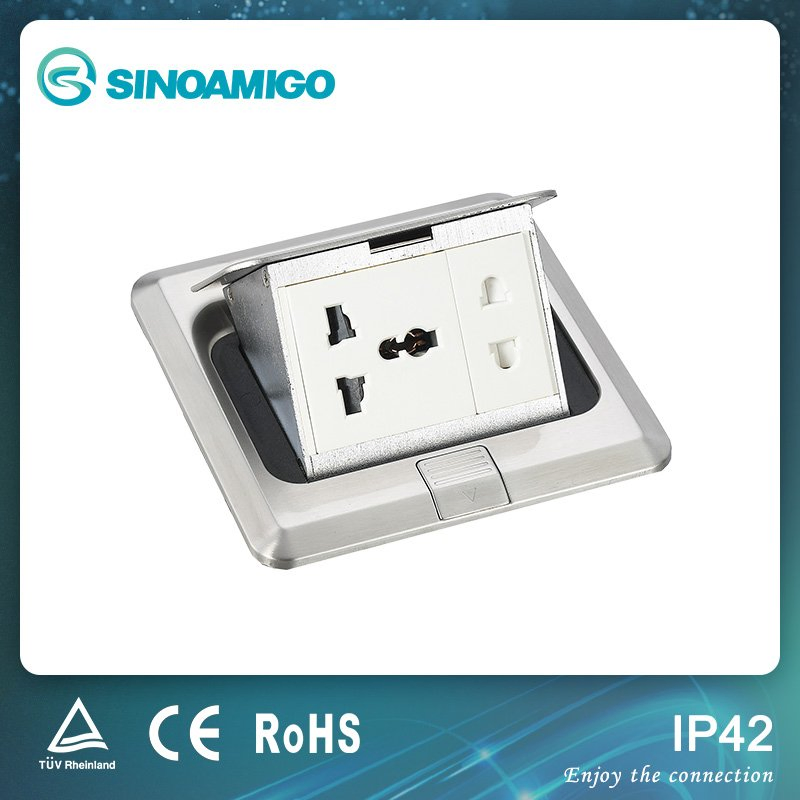 Tomadas de Piso Elétricas Quadradas de Alta Qualidade Europeia (SPU-1)