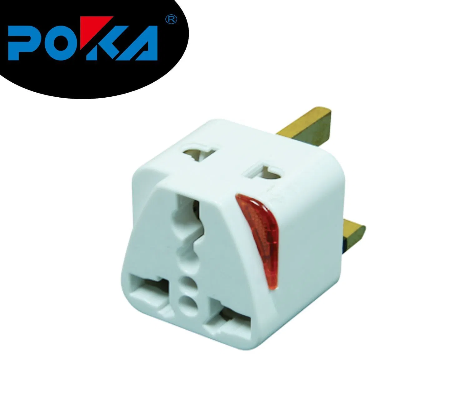 Adaptador de Plugue Multi Socket do Reino Unido para Viagens Pequeno