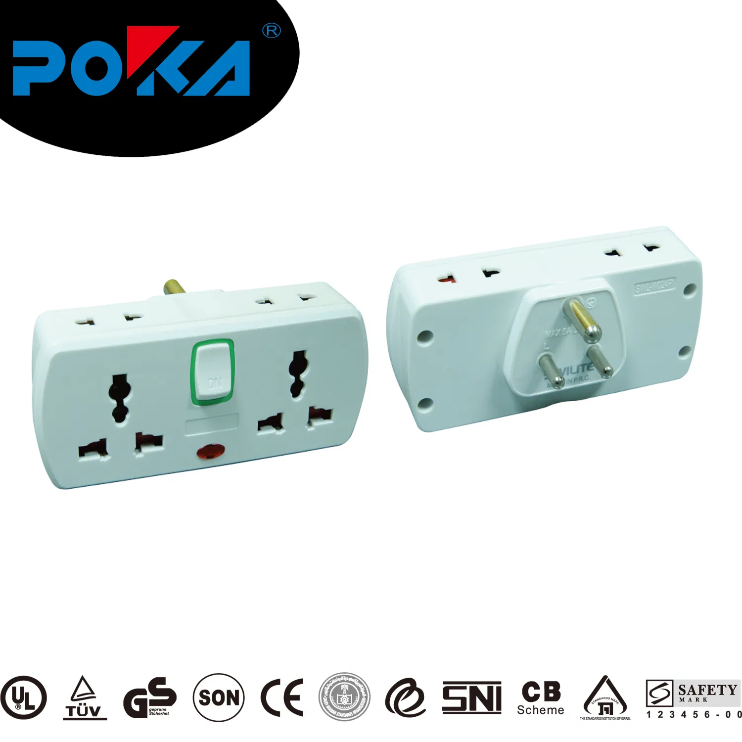 Adaptador de Tomada Multi Internacional com Interruptor