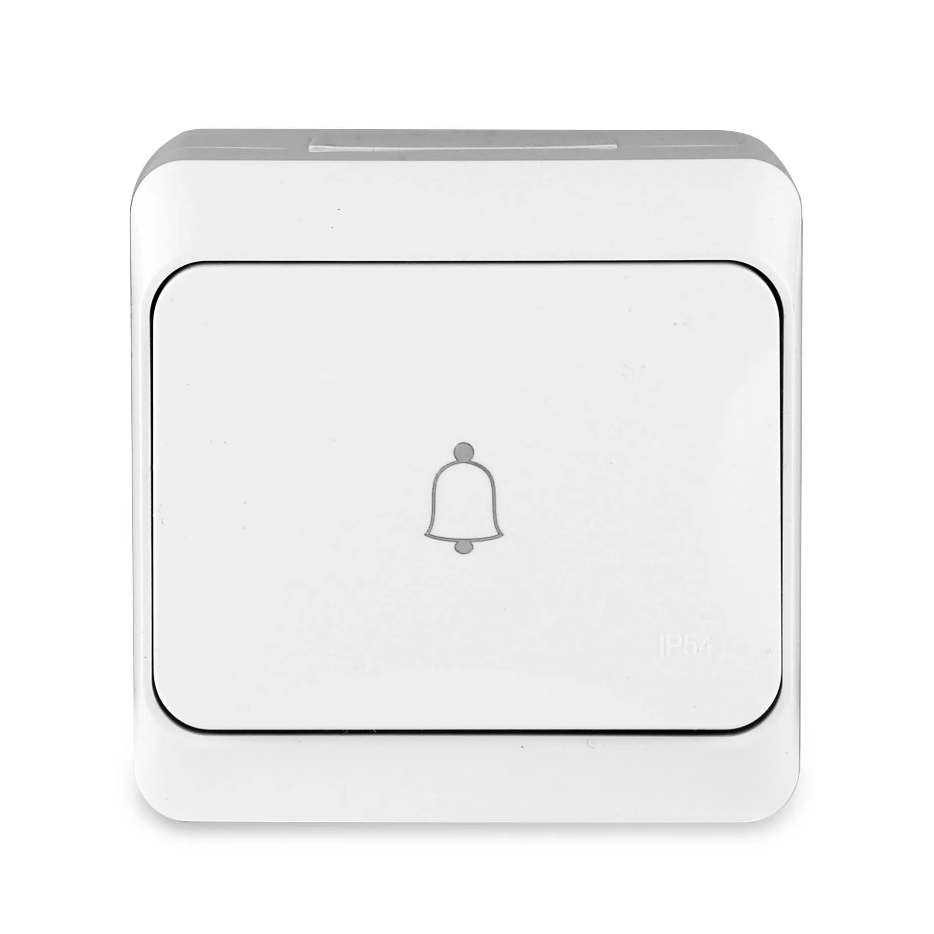 Padrão da UE IP54 Interruptor de Campainha de Parede à Prova d'Água, à Prova de Poeira e à Prova de Intempéries para Uso Externo em Material PC