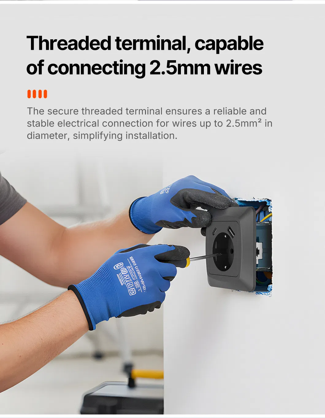 Tomada Inteligente com USB Integrado para Carregamento Rápido